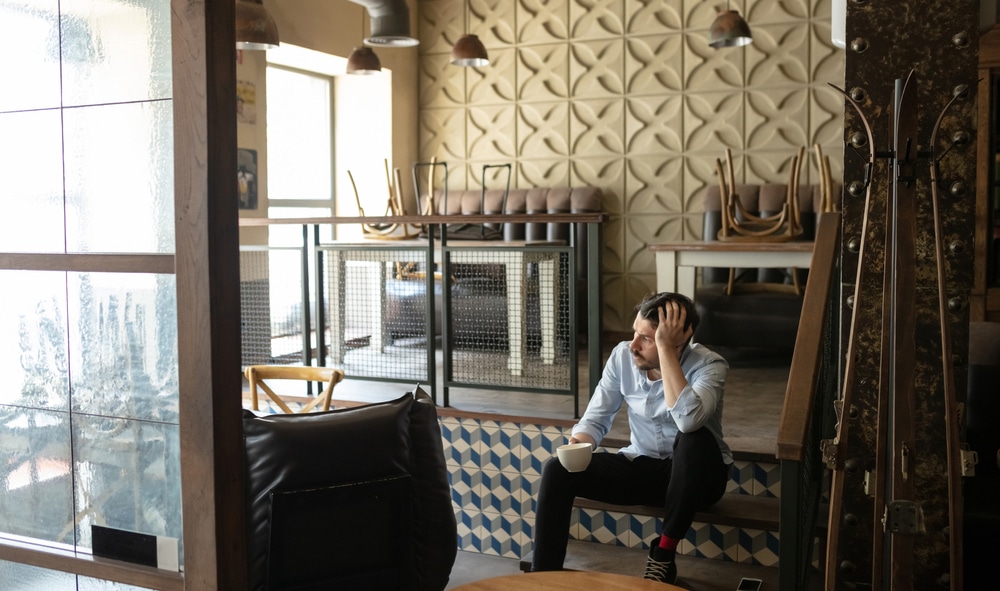 Restaurant,,Cafe,,Bar,Closed,Due,To,Covid-19,Or,Coronavirus,Outbreak